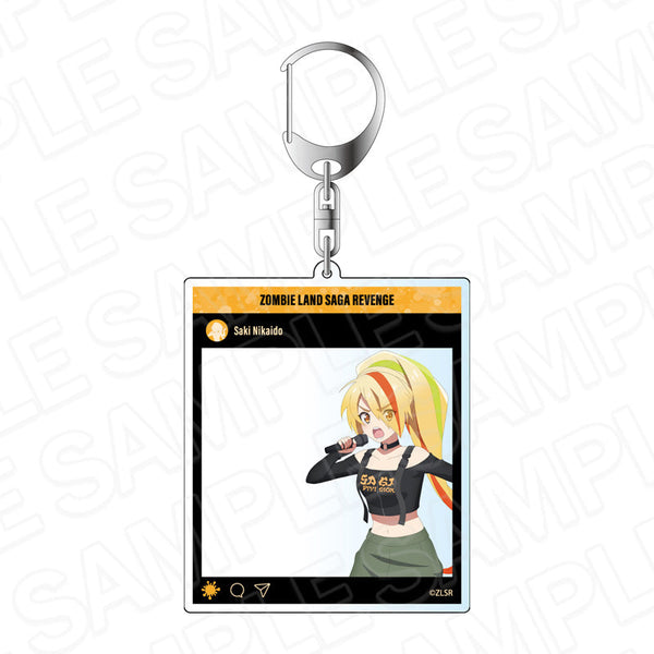 『ゾンビランドサガ リベンジ』SNS風アクリルキーホルダー 二階堂 サキ Saga Division ver.