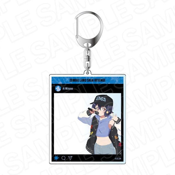 『ゾンビランドサガ リベンジ』SNS風アクリルキーホルダー 水野 愛 Saga Division ver.