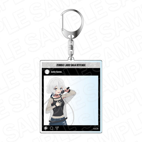 『ゾンビランドサガ リベンジ』SNS風アクリルキーホルダー 紺野 純子 Saga Division ver.