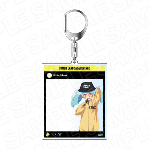 『ゾンビランドサガ リベンジ』SNS風アクリルキーホルダー 星川 リリィ Saga Division ver.