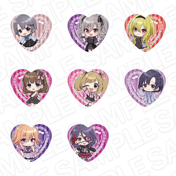『アイドルマスター シンデレラガールズ』ハート型カンバッジ(ブラインド) サブカルファッション デフォルメ ver. セット