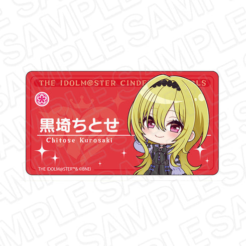 『アイドルマスター シンデレラガールズ』アクリルネームバッジ 黒埼ちとせ サブカルファッション デフォルメ ver.