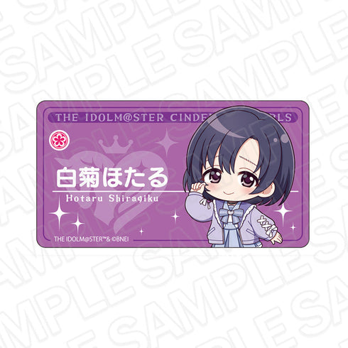 『アイドルマスター シンデレラガールズ』アクリルネームバッジ 白菊ほたる サブカルファッション デフォルメ ver.