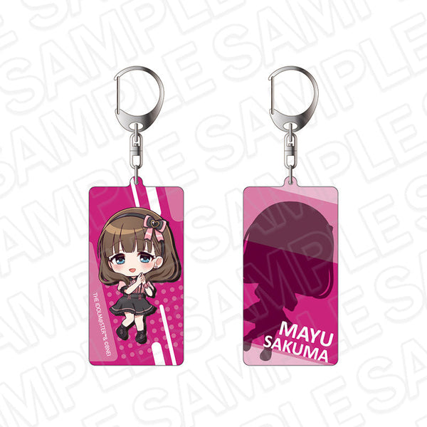 『アイドルマスター シンデレラガールズ』両面キーホルダー 佐久間まゆ サブカルファッション デフォルメ ver.