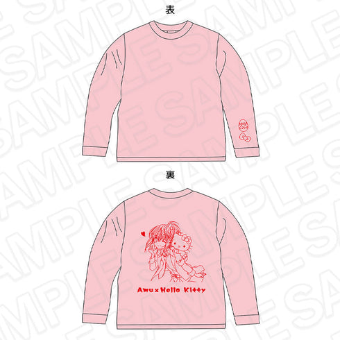 『しゅごキャラ!×サンリオキャラクターズ』ロングスリーブTシャツ 日奈森あむ×ハローキティ