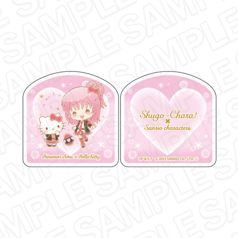 『しゅごキャラ!×サンリオキャラクターズ』メモスタンドクリップ 日奈森あむ×ハローキティ