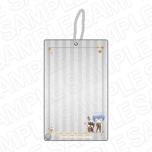 『しゅごキャラ!×サンリオキャラクターズ』フォトフレームキーホルダー 月詠イクト×バッドばつ丸