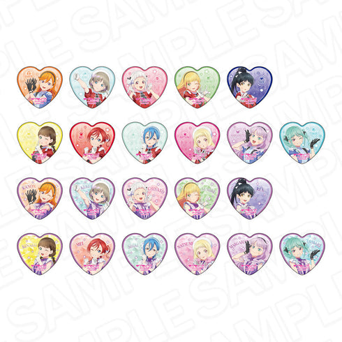 『ラブライブ!スーパースター!!』ハート型カンバッジ Dazzling Game ver セット