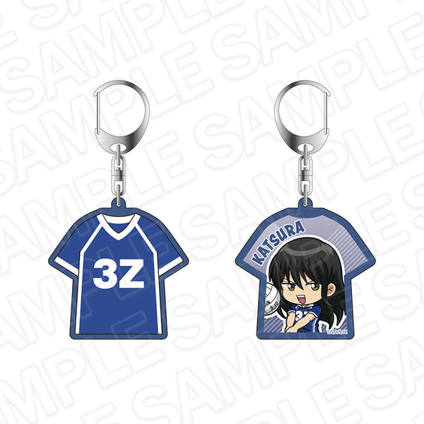 『3年Z組銀八先生』ユニフォーム型両面キーホルダー 桂小太郎 球技大会 デフォルメ ver.