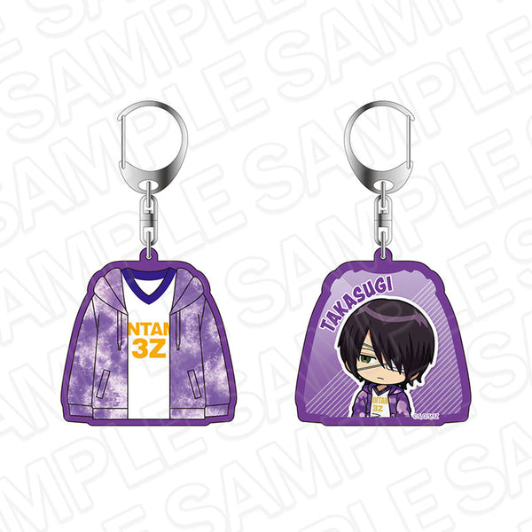 『3年Z組銀八先生』ユニフォーム型両面キーホルダー 高杉晋助 球技大会 デフォルメ ver.