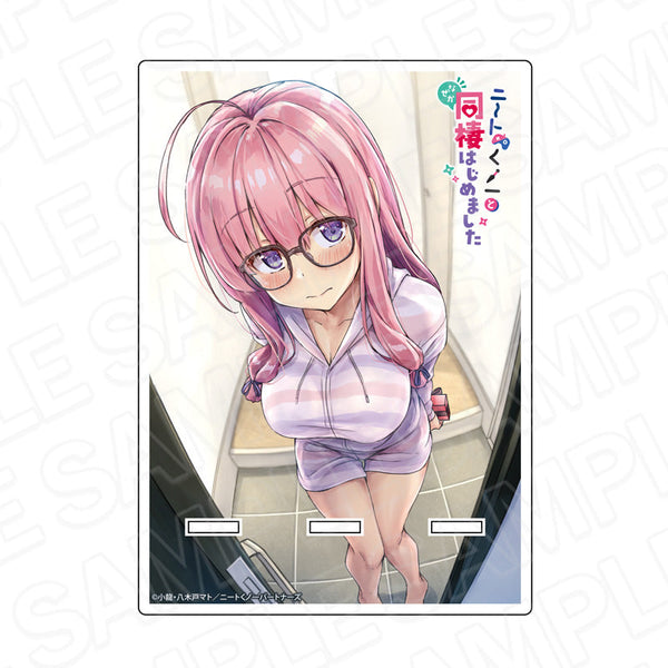 『ニートくノ一となぜか同棲はじめました』アクリルスマホスタンド 出浦白津莉 部屋着 ver.