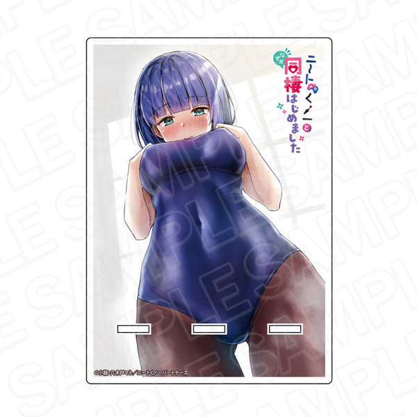 『ニートくノ一となぜか同棲はじめました』アクリルスマホスタンド 和泉緋那 スク水タイツ ver.