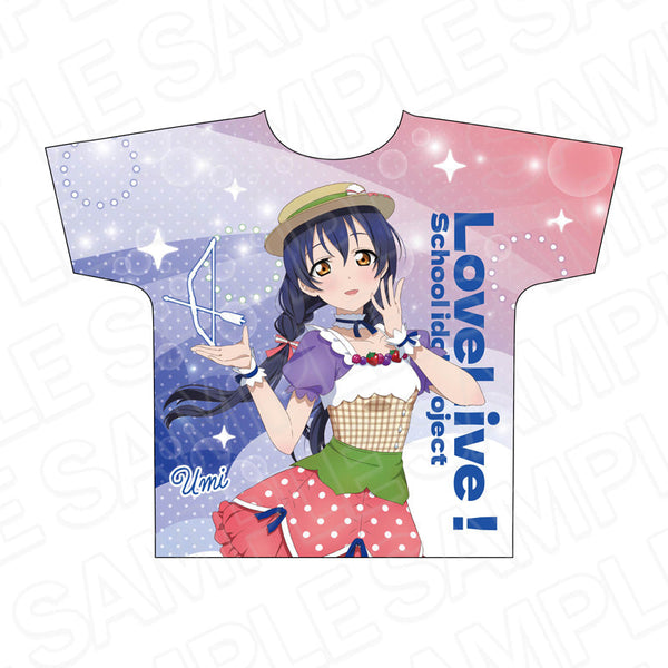 『ラブライブ!』フルグラフィックTシャツ 園田海未 Cafe party ver