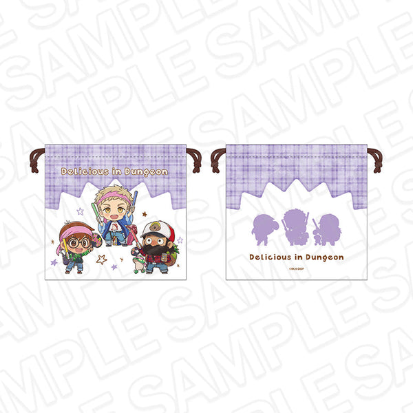 『ダンジョン飯』巾着 ライオス&チルチャック&センシ AKIBAスタイル ver.