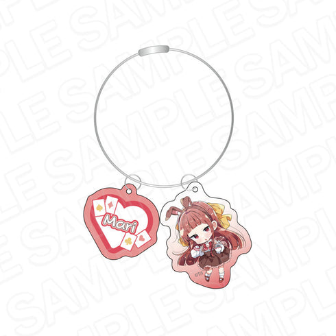 『ささやくように恋を唄う』ワイヤーキーホルダー 筒井真理 アリス デフォルメ ver.