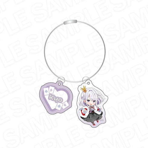 『ささやくように恋を唄う』ワイヤーキーホルダー 天沢キョウ アリス デフォルメ ver.