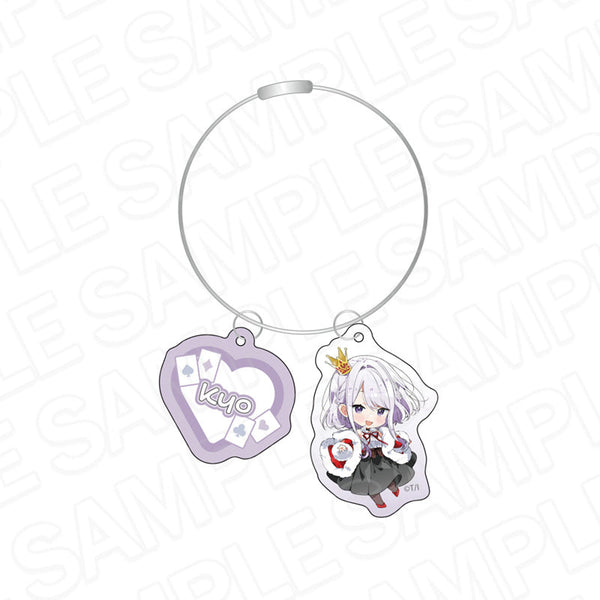『ささやくように恋を唄う』ワイヤーキーホルダー 天沢キョウ アリス デフォルメ ver.