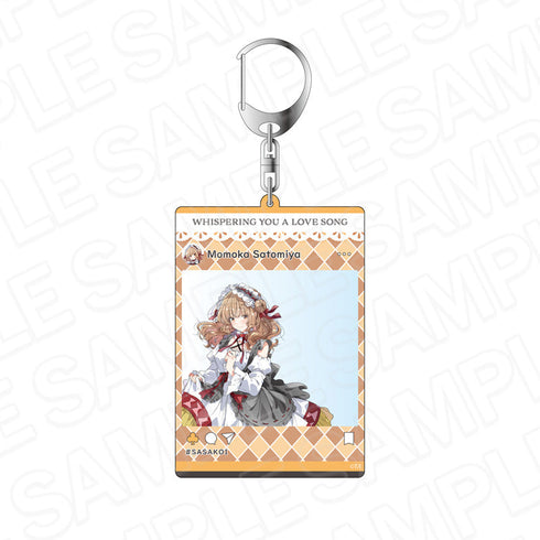 『ささやくように恋を唄う』SNS風アクリルキーホルダー 里宮百々花 アリス ver.