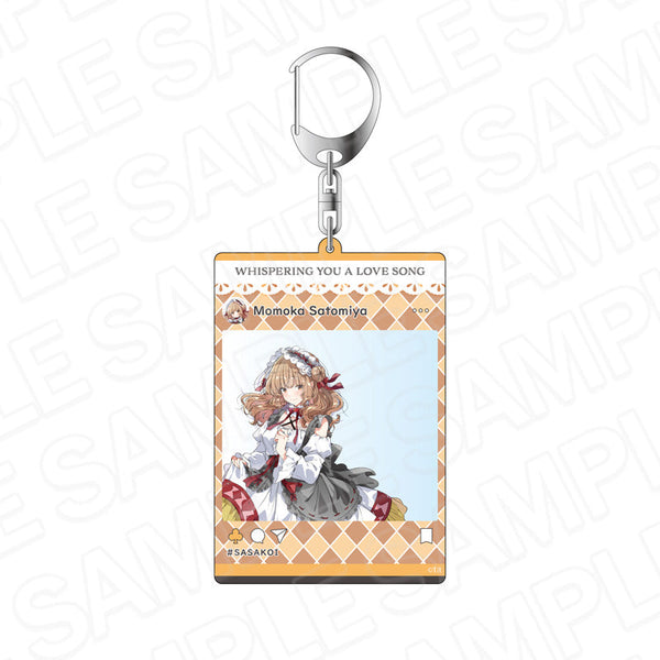 『ささやくように恋を唄う』SNS風アクリルキーホルダー 里宮百々花 アリス ver.