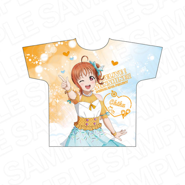 『ラブライブ!サンシャイン!!』フルグラフィックTシャツ 高海千歌 Cafe party ver.