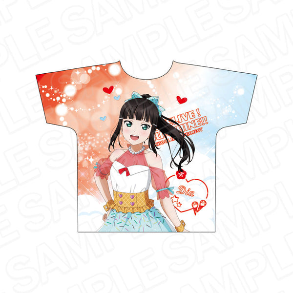 『ラブライブ!サンシャイン!!』フルグラフィックTシャツ 黒澤ダイヤ Cafe party ver.