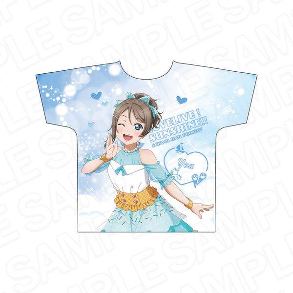 『ラブライブ!サンシャイン!!』フルグラフィックTシャツ 渡辺 曜 Cafe party ver.