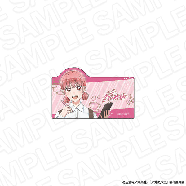 『アオのハコ』アクリルバッジ 蝶野 雛 喫茶 ver.