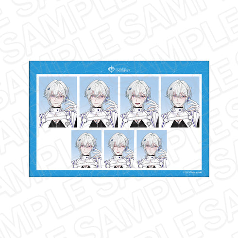 『Toxic-a-Holic』証明写真風シール シアン