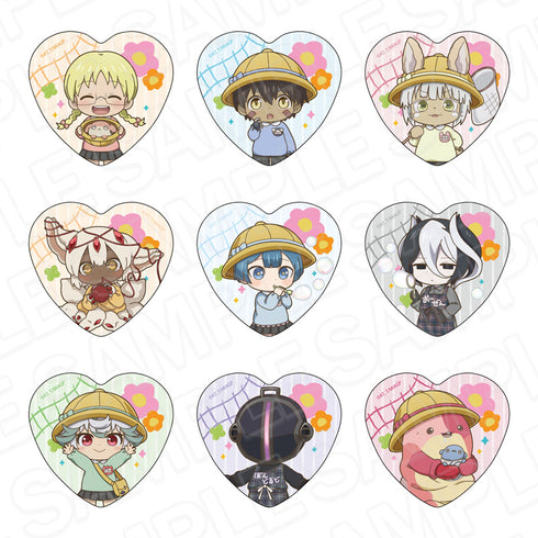 『メイドインアビス 烈日の黄金郷』ハート型カンバッジ(ブラインド) ようちえん デフォルメ ver. セット