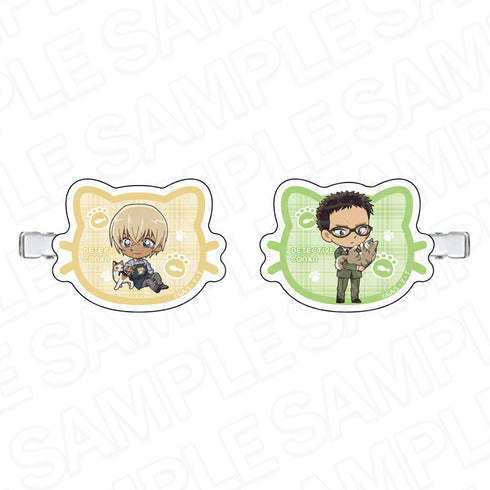 『名探偵コナン』アクリルヘアクリップ 安室透&風見裕也 デフォルメねこ ver.4