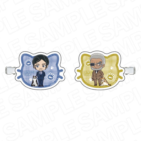 『名探偵コナン』アクリルヘアクリップ 諸伏高明&黒田兵衛 デフォルメねこ ver.4