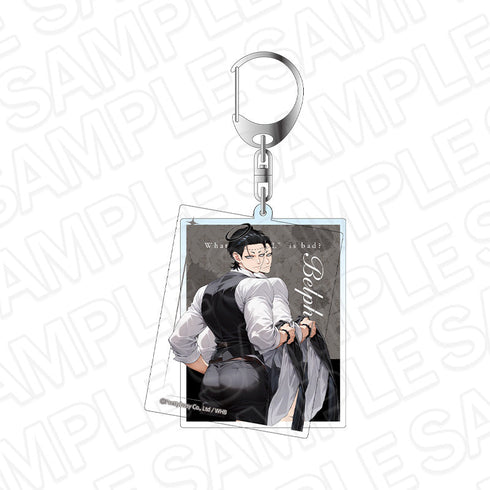 『地獄のどこが悪い?-What in "HELL" is bad?-』チェンジングアクリルキーホルダー ベルフェゴール 執事 ver.