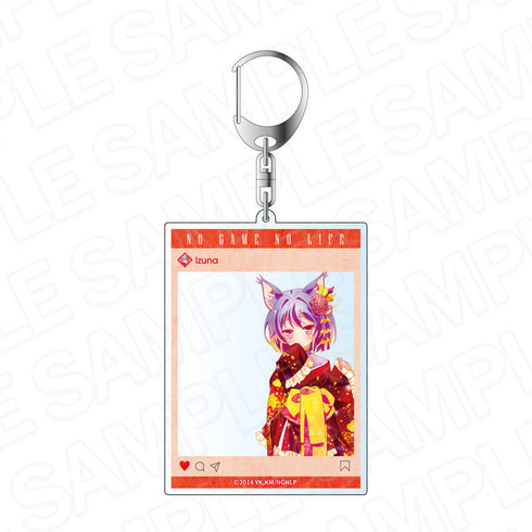 『ノーゲーム・ノーライフ』SNS風アクリルキーホルダー 初瀬いづな 和服サイバー ver.