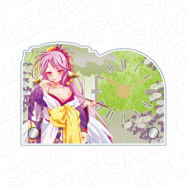 『ノーゲーム・ノーライフ』ミニアクリルクロック ジブリール 和服サイバー ver.