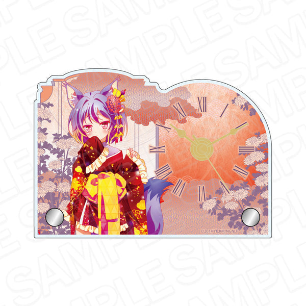 『ノーゲーム・ノーライフ』ミニアクリルクロック 初瀬いづな 和服サイバー ver.