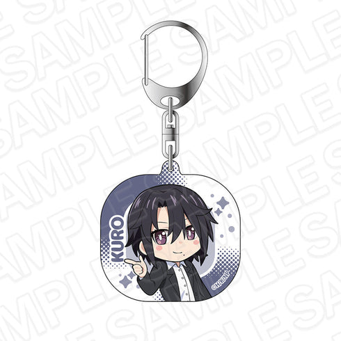 『忍者と殺し屋のふたりぐらし』アクリルキーホルダー 黒 デフォルメ ver.