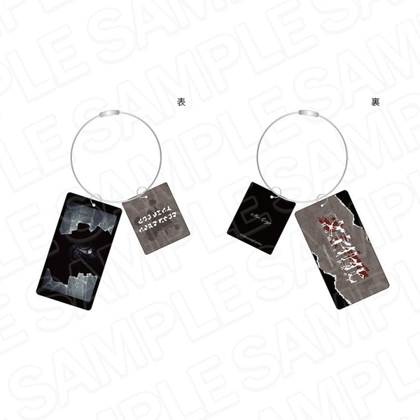 『文字化化』ワイヤー両面キーホルダー 隙間の男