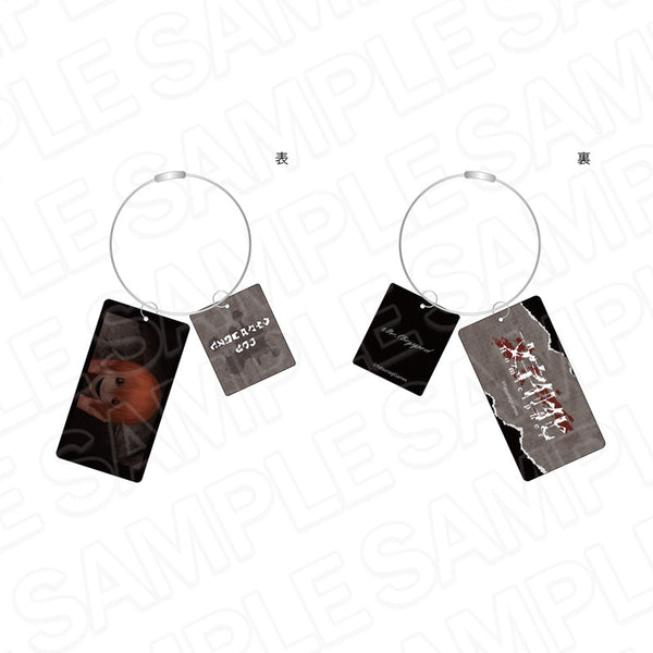 『文字化化』ワイヤー両面キーホルダー 生首