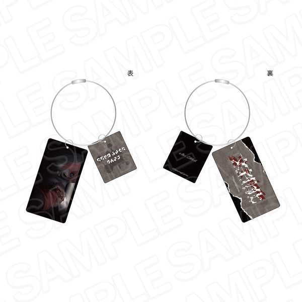 『文字化化』ワイヤー両面キーホルダー ツギハギの男