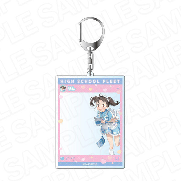 『ハイスクール・フリート』SNS風アクリルキーホルダー 知床 鈴 晴風カフェ ver.