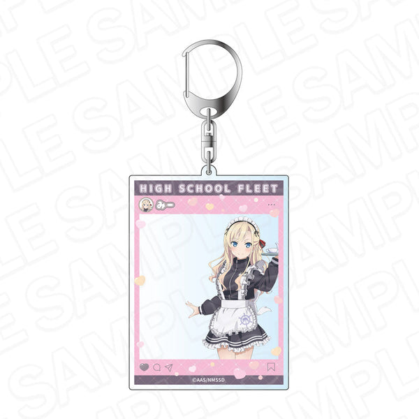『ハイスクール・フリート』SNS風アクリルキーホルダー ヴィルヘルミーナ 晴風カフェ ver.