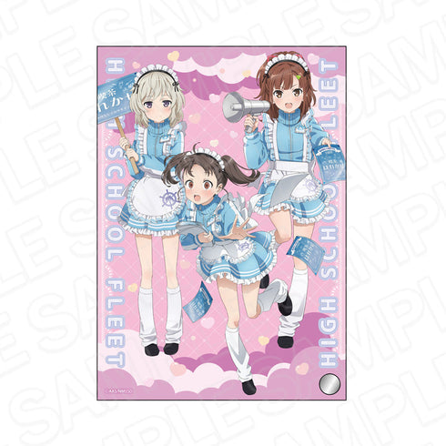 『ハイスクール・フリート』ミニアクリルアート 志摩&芽依&鈴 晴風カフェ ver.