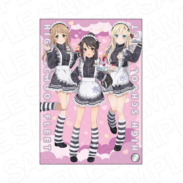 『ハイスクール・フリート』ミニアクリルアート ましろ&幸子&ヴィルヘルミーナ 晴風カフェ ver.