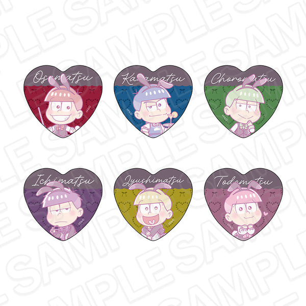 『おそ松さん』ハート型カンバッジ(ブラインド) バニーボーイ デフォルメ ver. セット