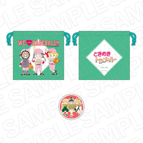 『ときめきトゥナイト』復刻風デザイン巾着&缶ミラーセット