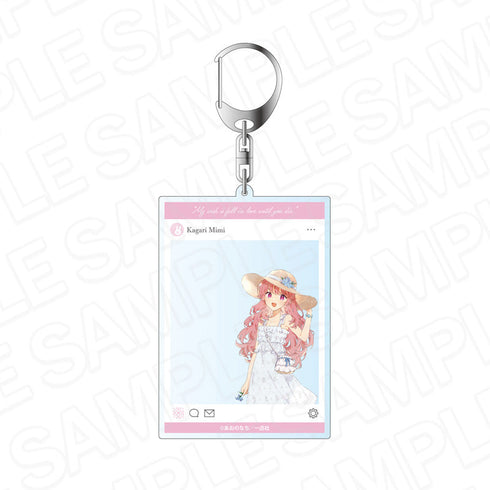 『きみが死ぬまで恋をしたい』SNS風アクリルキーホルダー カガリ・ミミ ピクニック ver.