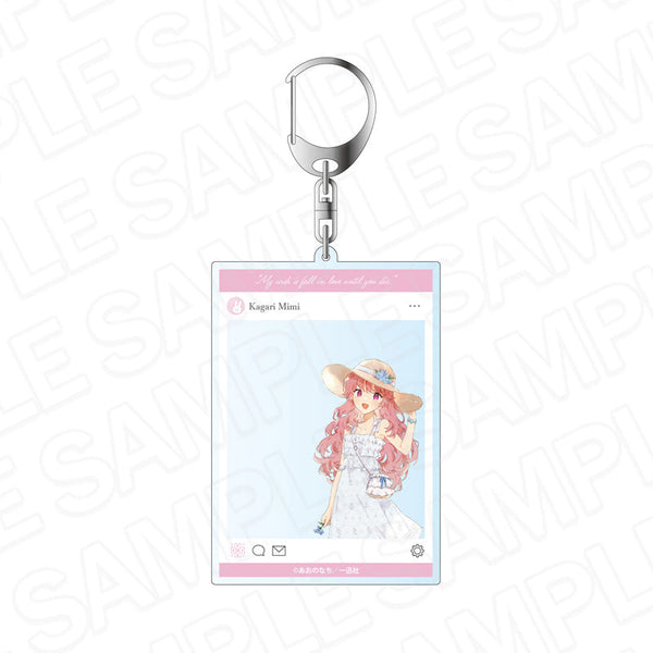 『きみが死ぬまで恋をしたい』SNS風アクリルキーホルダー カガリ・ミミ ピクニック ver.