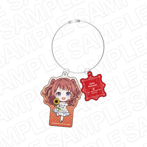 『学園アイドルマスター』ワイヤーキーホルダー 花海咲季 sunflower ミニキャラ ver.