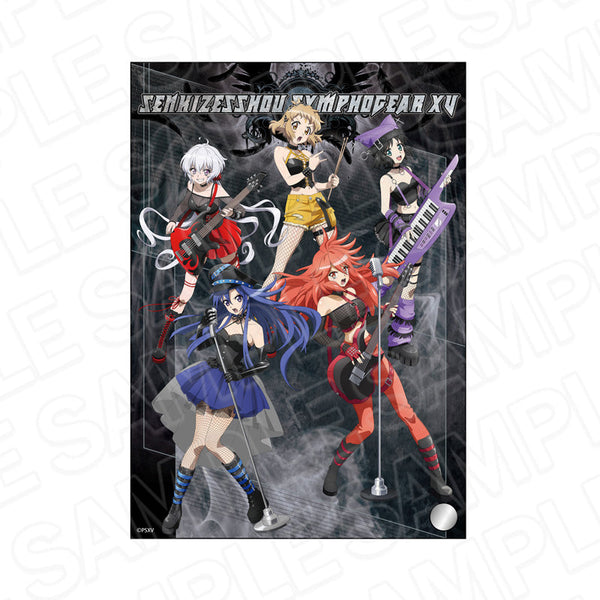 『戦姫絶唱シンフォギアXV』ミニアクリルアート 響&翼&クリス&奏&未来 ヘヴィメタル ver.