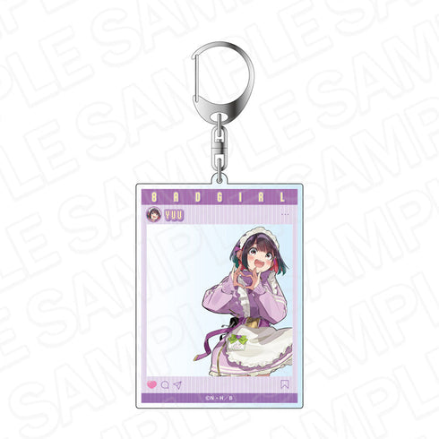 『ばっどがーる』SNS風アクリルキーホルダー 優谷 優 ジャージメイド ver.